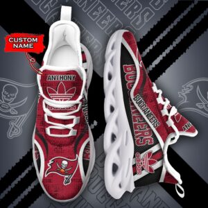 Tampa Bay Buccaneers Personalized NFL Max Soul Sneaker Adidas Ver 1