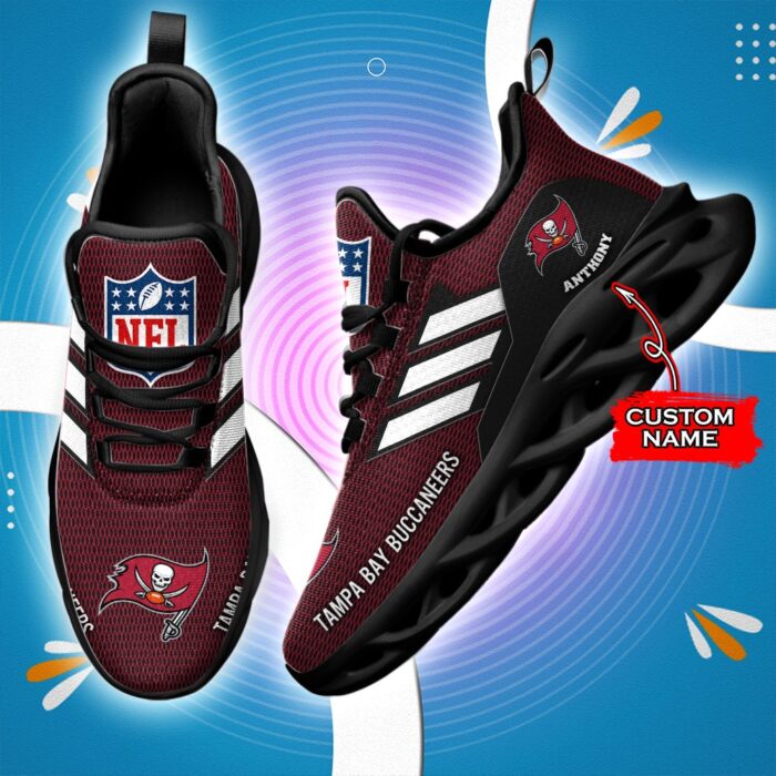 Tampa Bay Buccaneers Personalized NFL Max Soul Sneaker for Fans