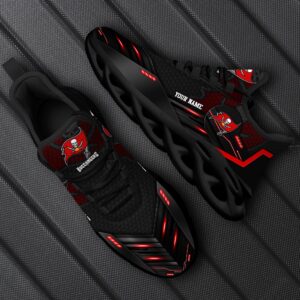 Tampa Bay Buccaneers Personalized NFL Sport Black Max Soul Shoes