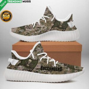 Tampa Bay Buccaneers U.S. Military Camouflage Unisex Sneaker Football Custom Shoes Tampa Bay Buccaneers Yeezy Boost