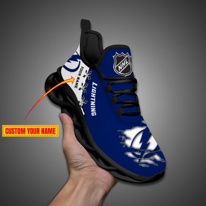 Tampa Bay Lightning Personalized NHL Max Soul Shoes