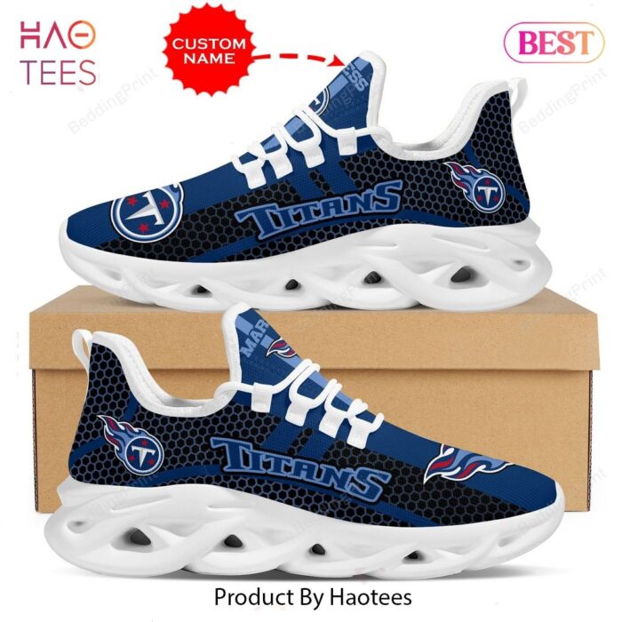 Tennessee Titans NFL Black Mix Blue Color Max Soul Shoes