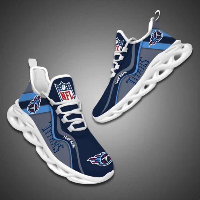 Tennessee Titans NFL Customized Unique Max Soul Shoes