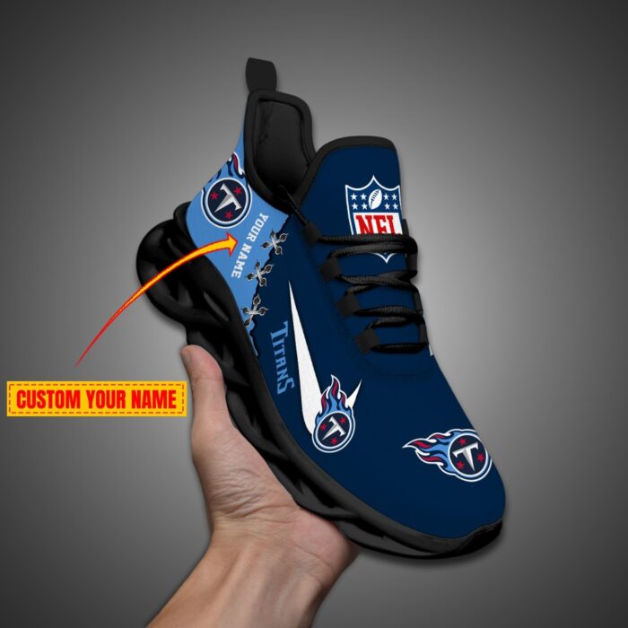 Tennessee Titans Personalized NFL Max Soul Shoes Fan Gift