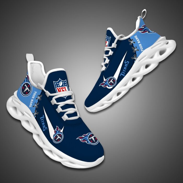 Tennessee Titans Personalized NFL Max Soul Shoes Fan Gift