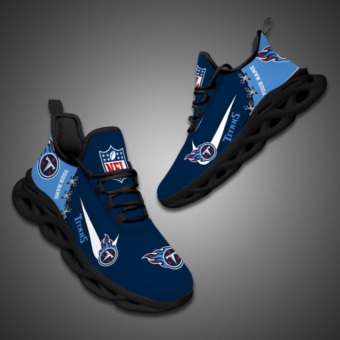 Tennessee Titans Personalized NFL Max Soul Shoes Fan Gift