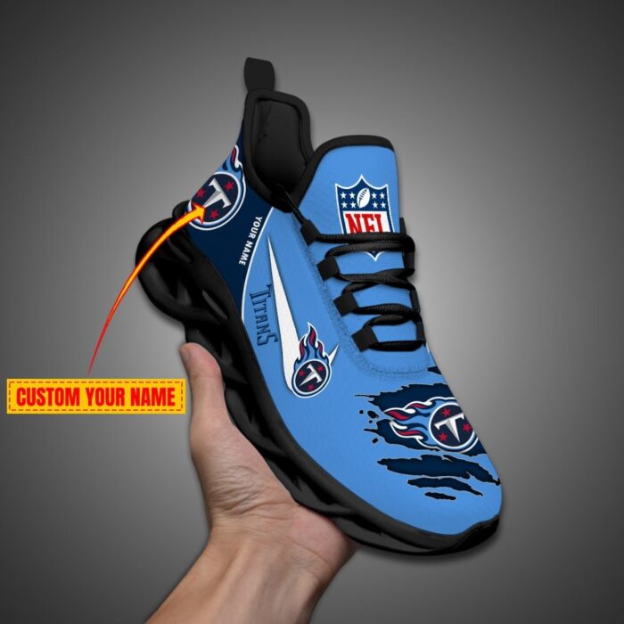 Tennessee Titans Personalized NFL Max Soul Shoes for Fan