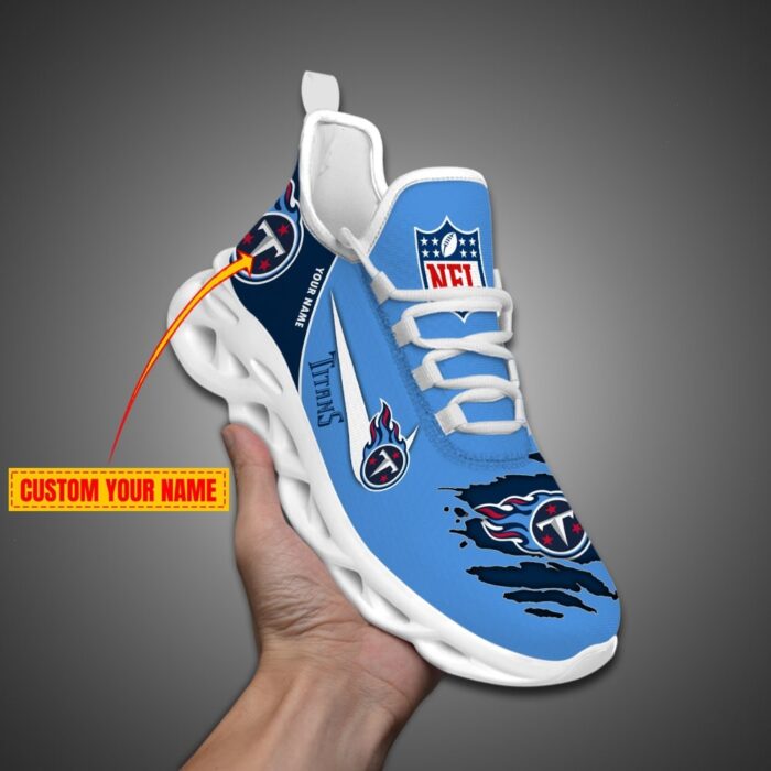 Tennessee Titans Personalized NFL Max Soul Shoes for Fan