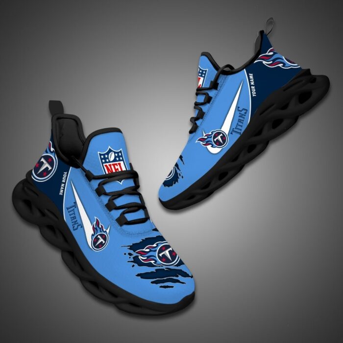 Tennessee Titans Personalized NFL Max Soul Shoes for Fan