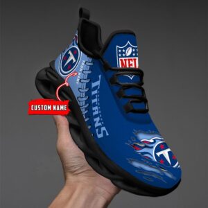 Tennessee Titans Personalized NFL Max Soul Shoes for NFL Fan