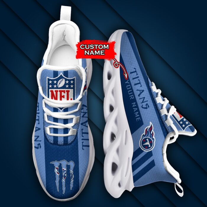 Tennessee Titans Personalized NFL Max Soul Sneaker