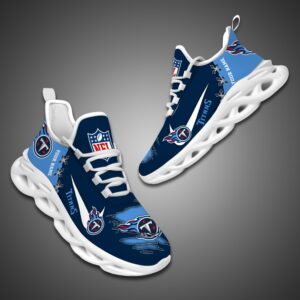 Tennessee Titans Personalized Ripped Design NFL Max Soul Shoes