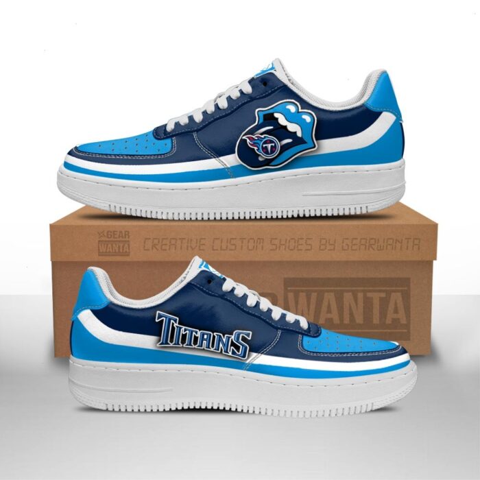 Tennessee Titans Sneakers Custom Force Shoes Sexy Lips For Fans