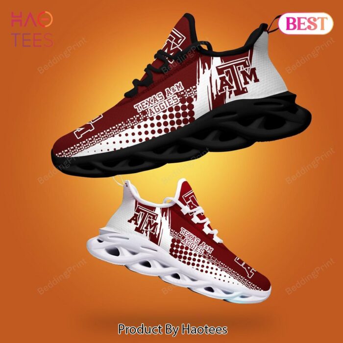 Texas A&M Aggies NCAA White Mix Red Max Soul Shoes