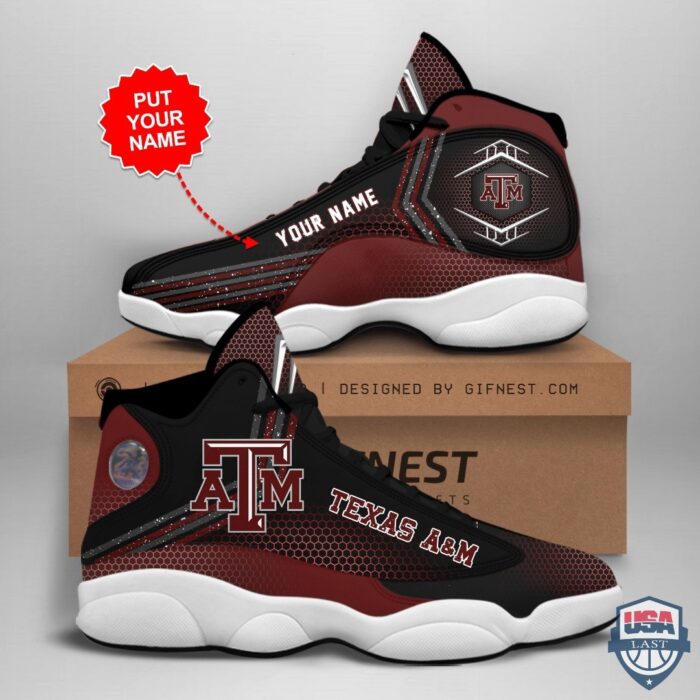 Texas Am Aggies Air Jordan 13 Custom Name Personalized Shoes