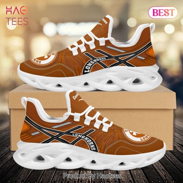 Texas Longhorns Custom Name NCAA Max Soul Shoes