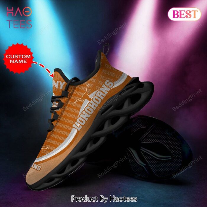 Texas Longhorns Custom Personalized NCAA Max Soul Shoes