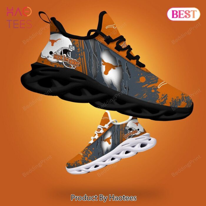 Texas Longhorns NCAA Grey Gold Color Max Soul Shoes