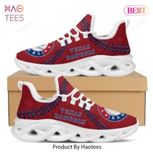 Texas Rangers MLB Baseball Teams Red Color Max Soul Shoes