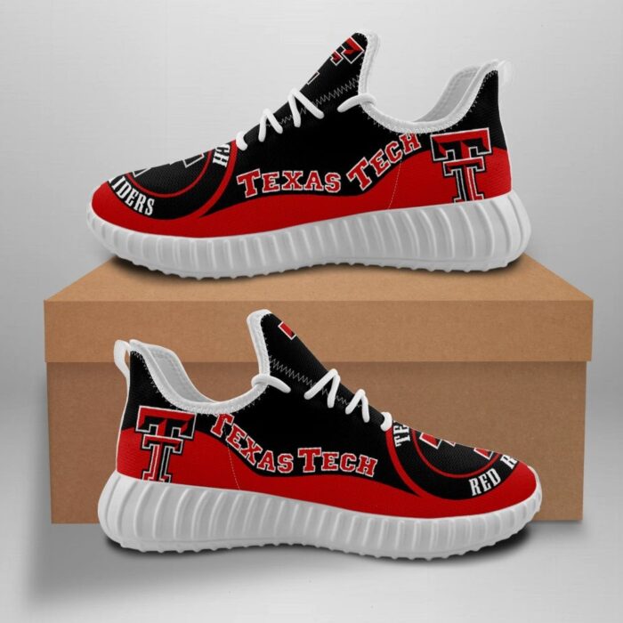 Texas Tech Red Raiders Sneakers Big Logo Yeezy Shoes Art 552