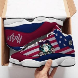 Thank You Nurse American Flag All Over Printed Air Jordan 13 Sneakers