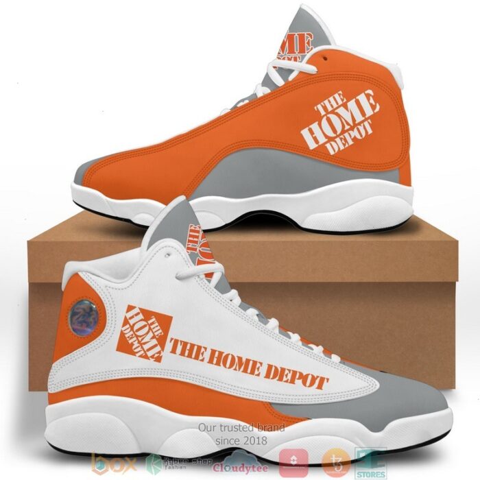 The Home Depot Logo Bassic Air Jordan 13 Sneaker Shoes