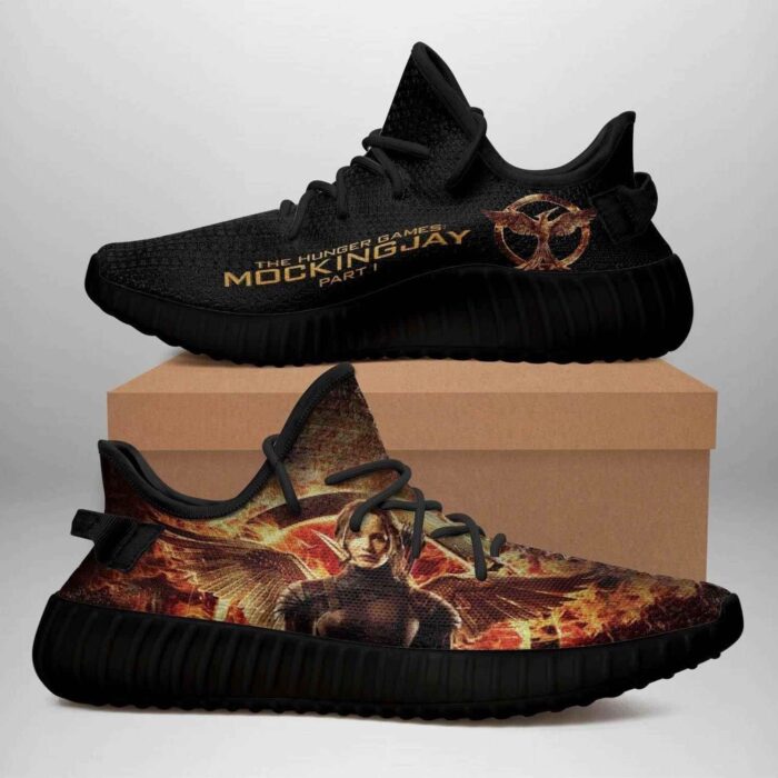 The Hunger Games Mocking Jay Black Edition Yeezy Boost Shoes Sport Sneakers Yeezy Shoes