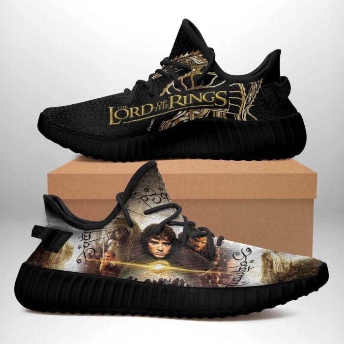 The Lord Of The Rings Black Edition Yeezy Boost Shoes Sport Sneakers Yeezy Shoes