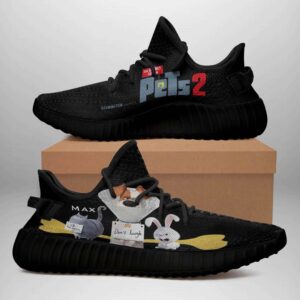 The Secret Life Of Pets 2 Black Edition Yeezy Boost Shoes Sport Sneakers Yeezy Shoes