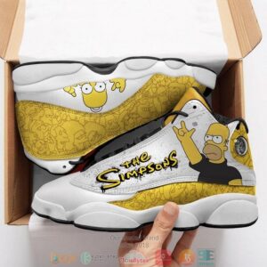 The Simpsons Ver 3 Cartoon Air Jordan 13 Sneaker Shoes