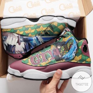 Tomioka Giyuu Sneakers Custom Anime Demon Slayer Air Jordan 13 Shoes