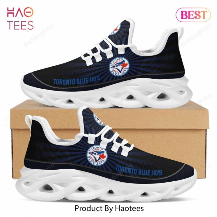 Toronto Blue Jays MLB Light Flashes Design Blue Color Max Soul Shoes