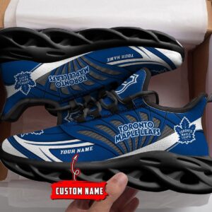 Toronto Maple Leafs Black Custom Shoes Max Soul