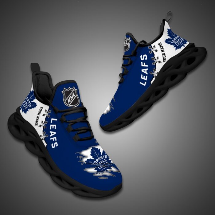 Toronto Maple Leafs Personalized NHL Max Soul Shoes