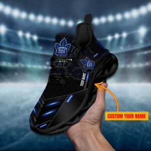 Toronto Maple Leafs Personalized NHL Sport Black Max Soul Shoes