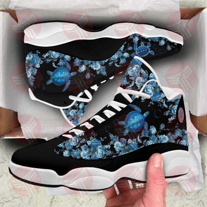 Turtle Flowers Air Jordan 13 Shoes