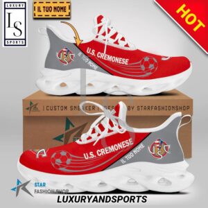 US Cremonese Custom Name Red Max Soul Shoes