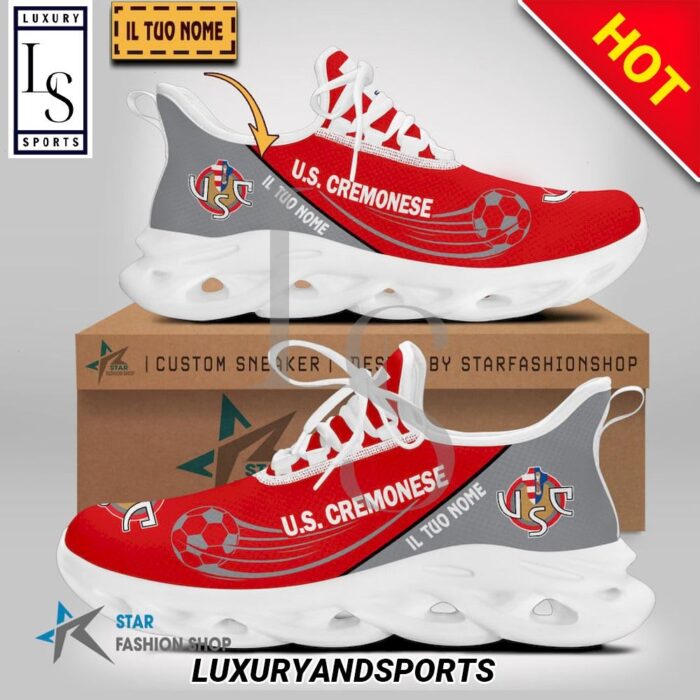 US Cremonese Custom Name Red Max Soul Shoes