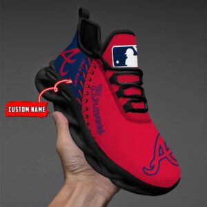 USA MLB Atlanta Braves Max Soul Sneaker Custom Name 87K2023