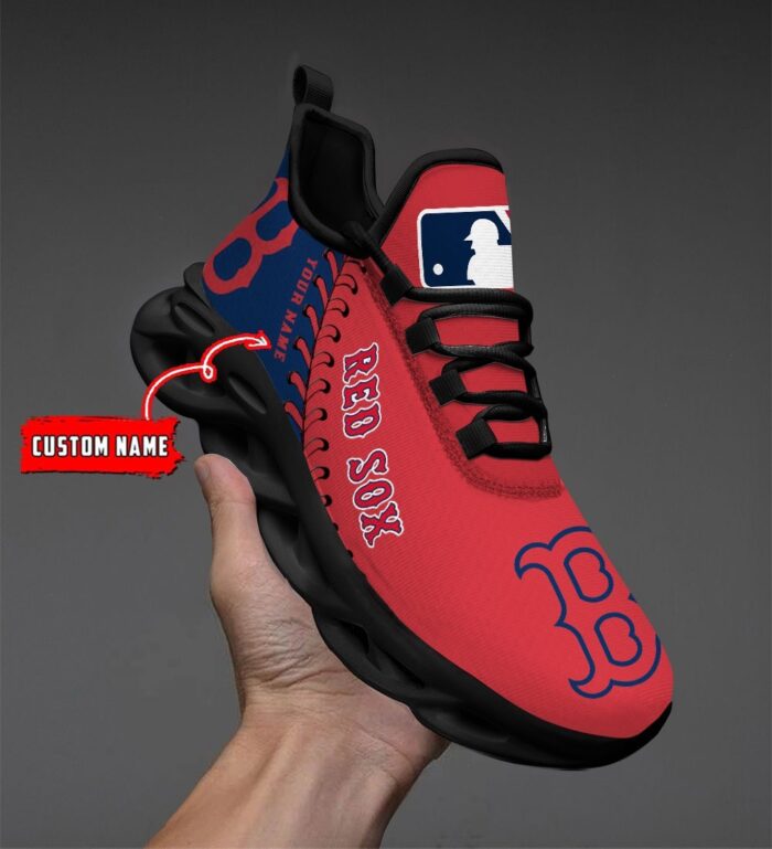 USA MLB Boston Red Sox Max Soul Sneaker Custom Name 87K2023