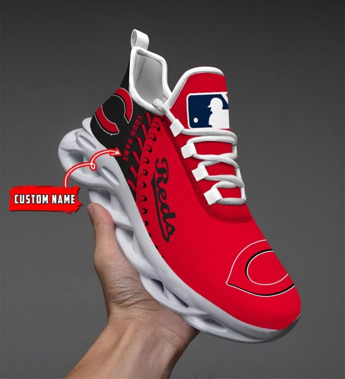 USA MLB Cincinnati Reds Max Soul Sneaker Custom Name 87K2023