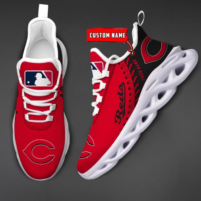 USA MLB Cincinnati Reds Max Soul Sneaker Custom Name 87K2023