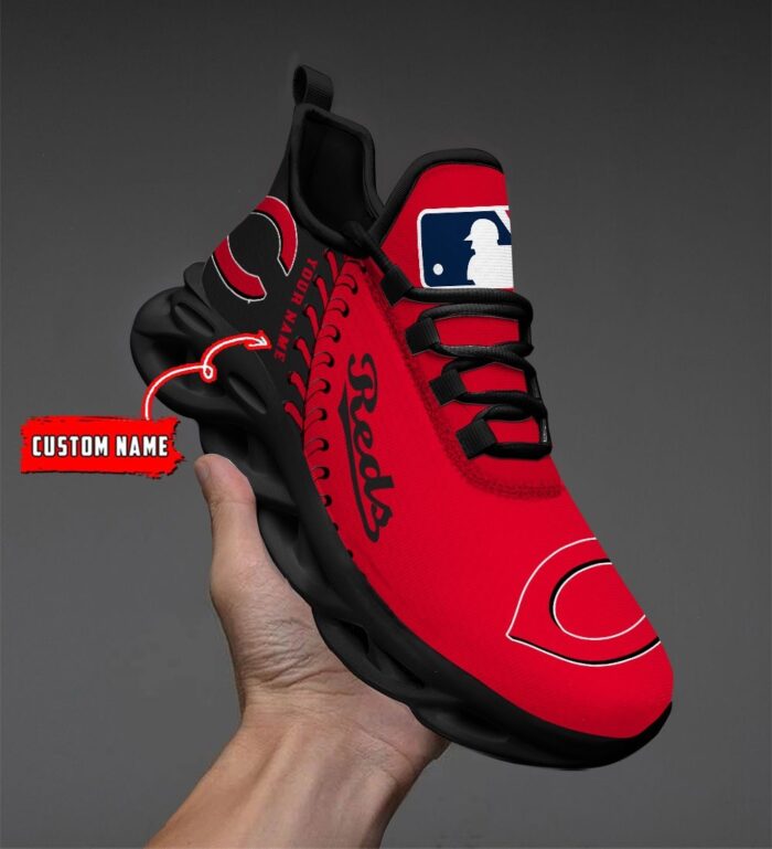 USA MLB Cincinnati Reds Max Soul Sneaker Custom Name 87K2023