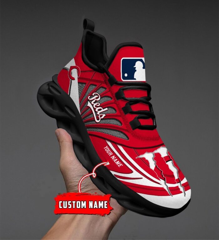 USA MLB Cincinnati Reds Max Soul Sneaker Custom Name 88K2023