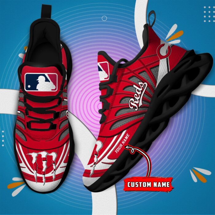 USA MLB Cincinnati Reds Max Soul Sneaker Custom Name 88K2023