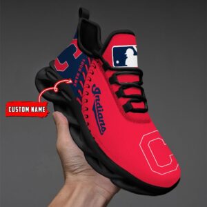 USA MLB Cleveland Indians Max Soul Sneaker Custom Name 87K2023