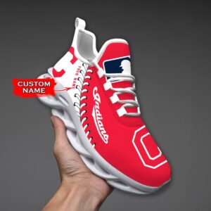 USA MLB Cleveland Indians Max Soul Sneaker Custom Name Ver 1