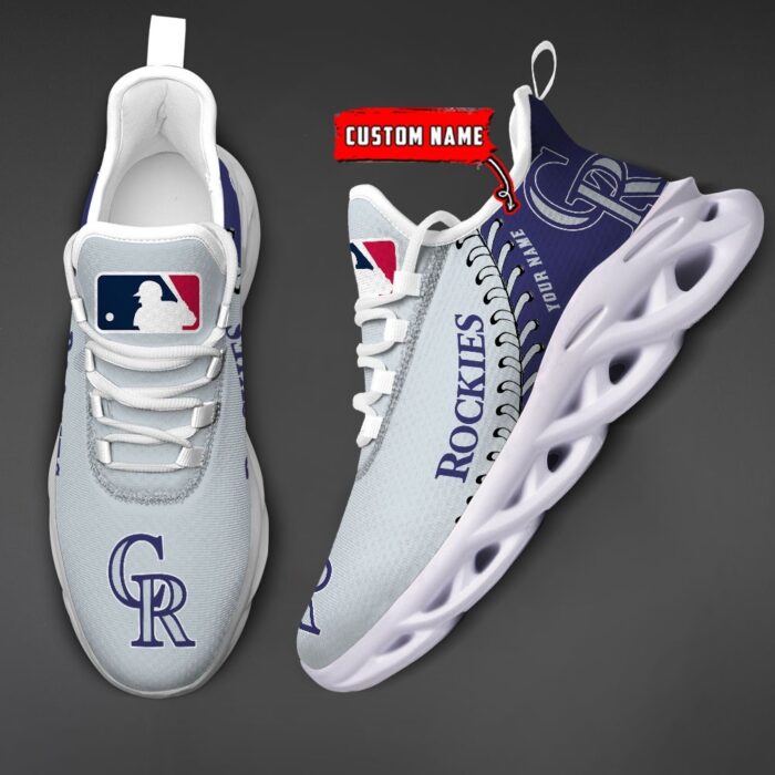 USA MLB Colorado Rockies Max Soul Sneaker Custom Name 87K2023