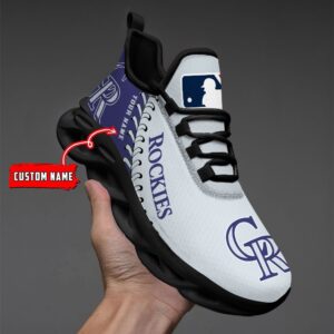 USA MLB Colorado Rockies Max Soul Sneaker Custom Name 87K2023