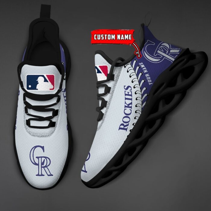 USA MLB Colorado Rockies Max Soul Sneaker Custom Name 87K2023